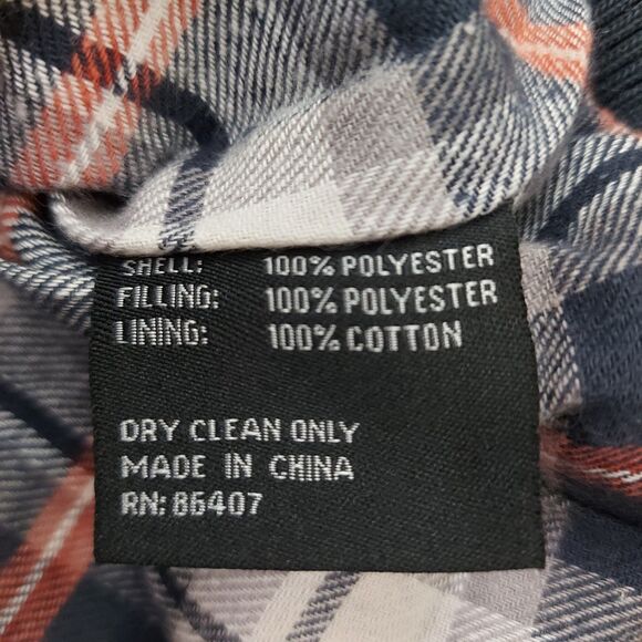 BGSD Vest Womens Medium Navy Quilted Hooded Full Zip Flannel Lined Outdoor - Picture 10 of 12